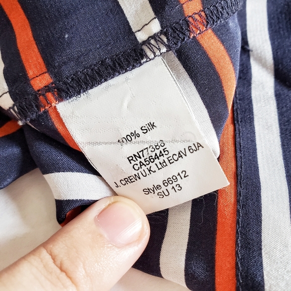 J. CREW Striped Silk Tunic Shift Dress 4 - Picture 9 of 10